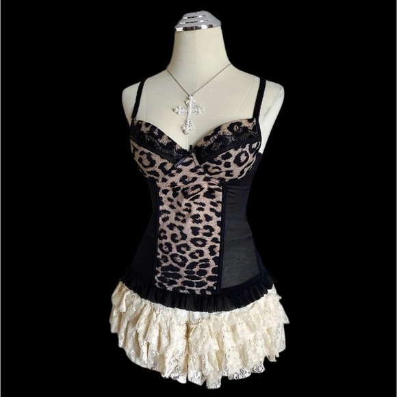 Y2k cheetah print corset top - Picture 3 of 3